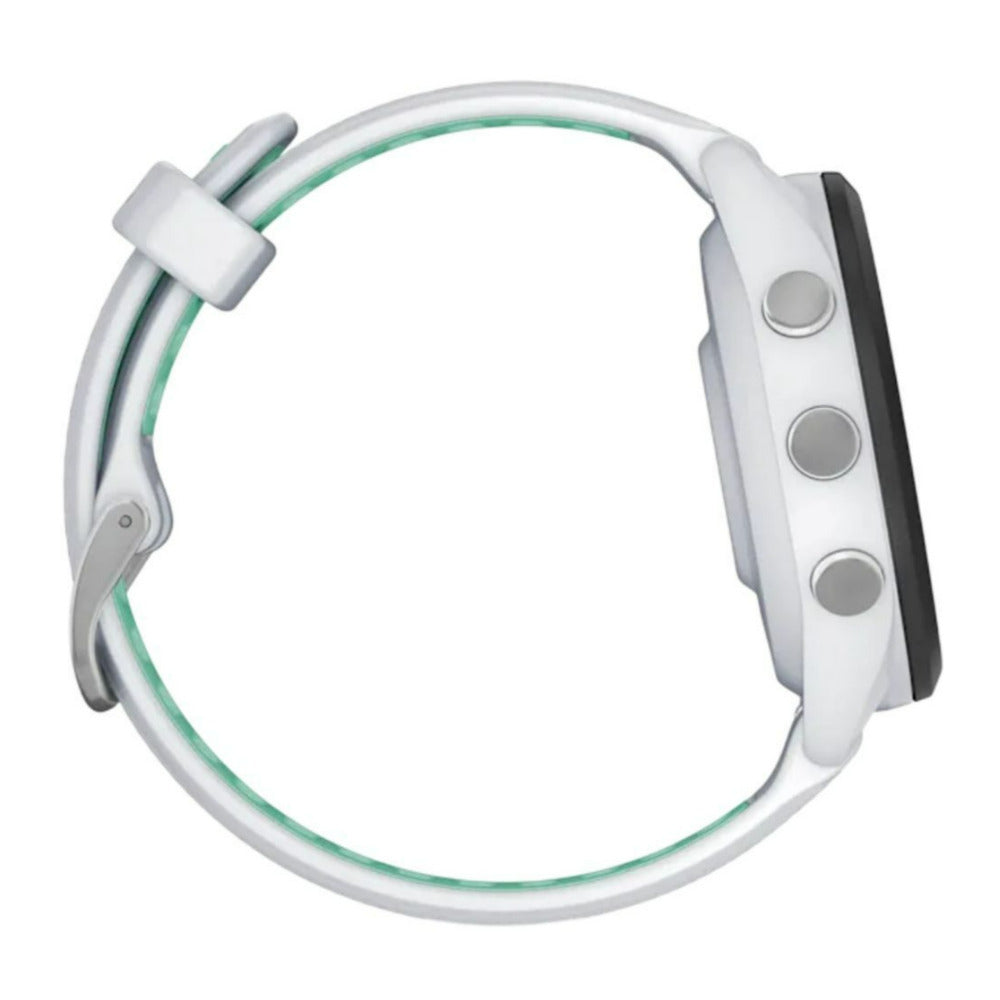 Garmin Forerunner 265S Black Bezel with Whitestone Case GPS Smartwatch (Whitestone and Neo Tropic)