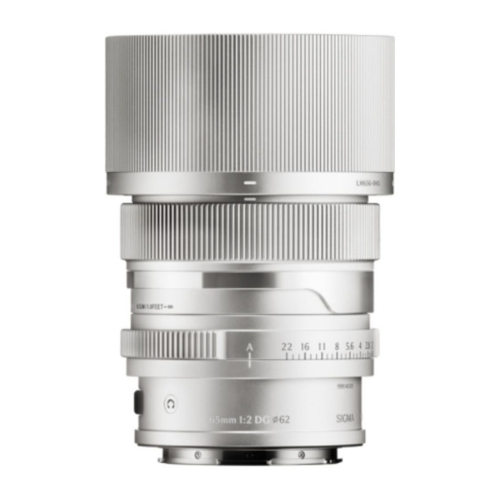 Sigma 65mm F2 DG Full-Frame Contemporary Lens with Manual Aperture Ring (Silver, L Mount)