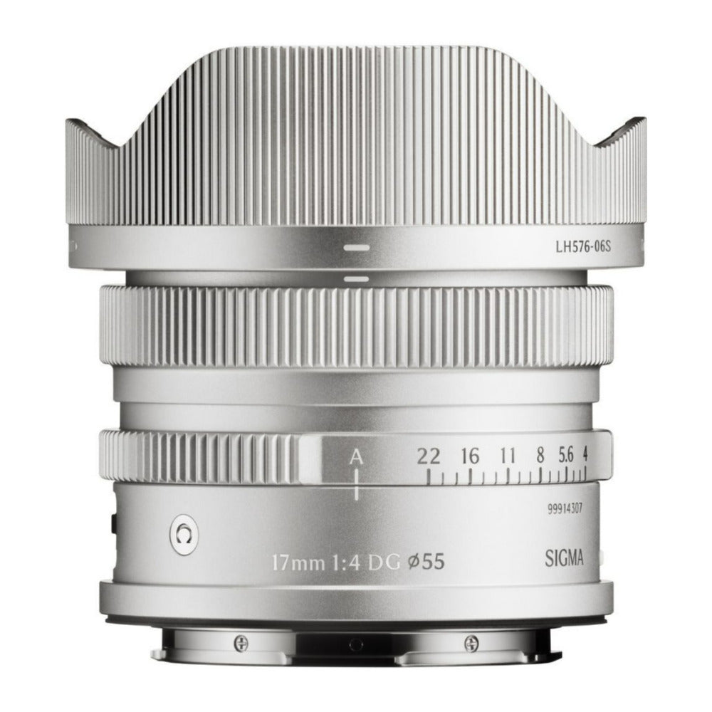 Sigma 17mm F4 DG Full-Frame Contemporary Lens with Manual Aperture Ring (Silver, L Mount)