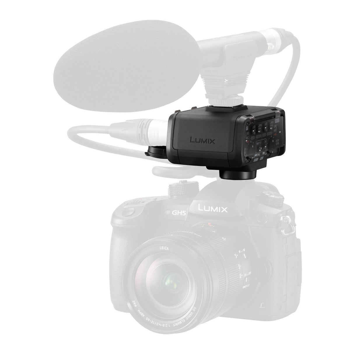 Panasonic LUMIX DMW-XLR1 Professional XLR Audio Video Microphone Adapter (Black, Refurbished)