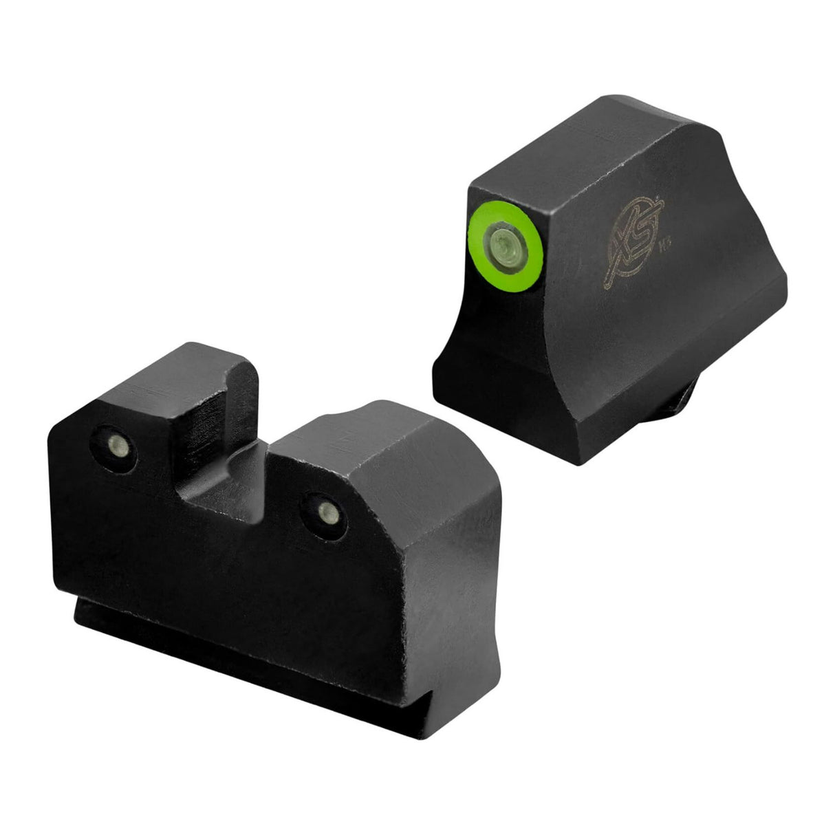 XS Sights R3D Tritium Night Sights with Photoluminescent Glow Dot for Glocks (Green)
