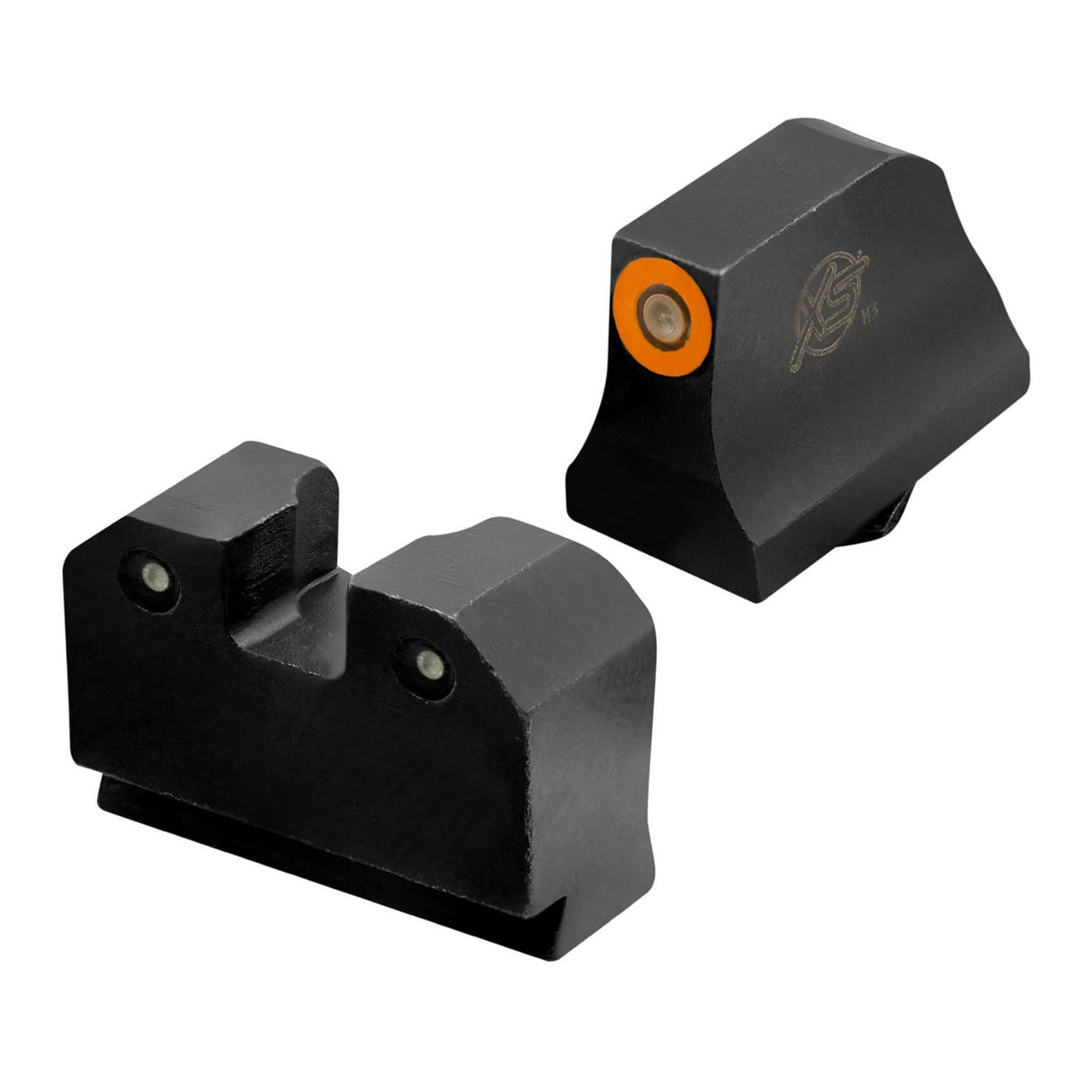 XS Sights R3D Tritium Night Sights with Photoluminescent Glow Dot for Glocks (Orange)
