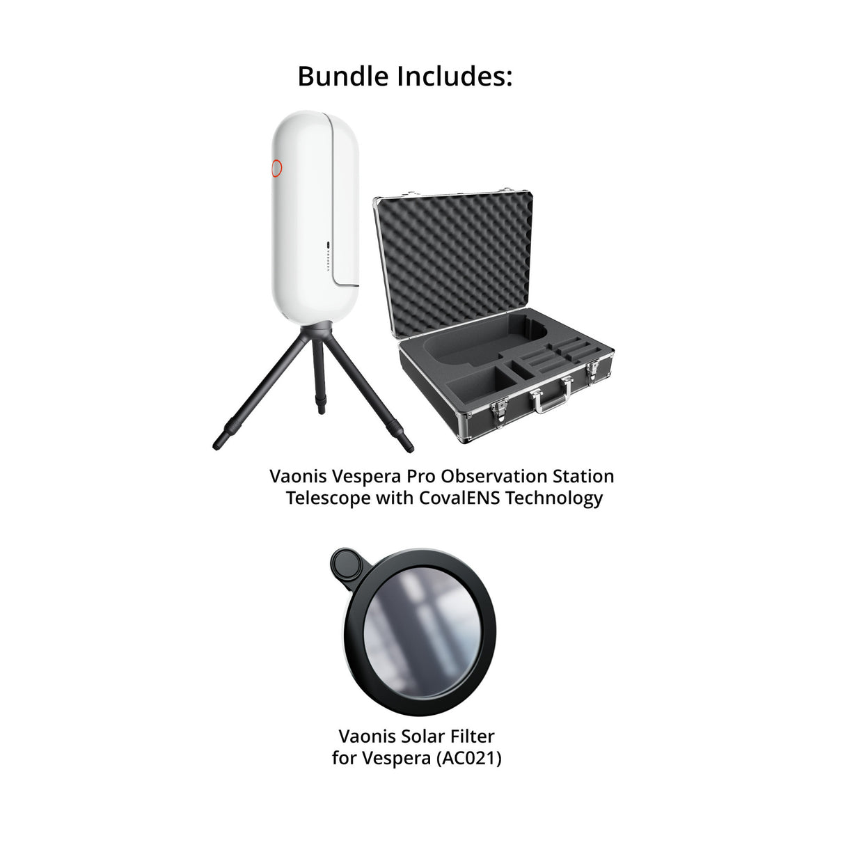 Vaonis Vespera Pro Observation Station Telescope with Vaonis AC021 Solar Filter