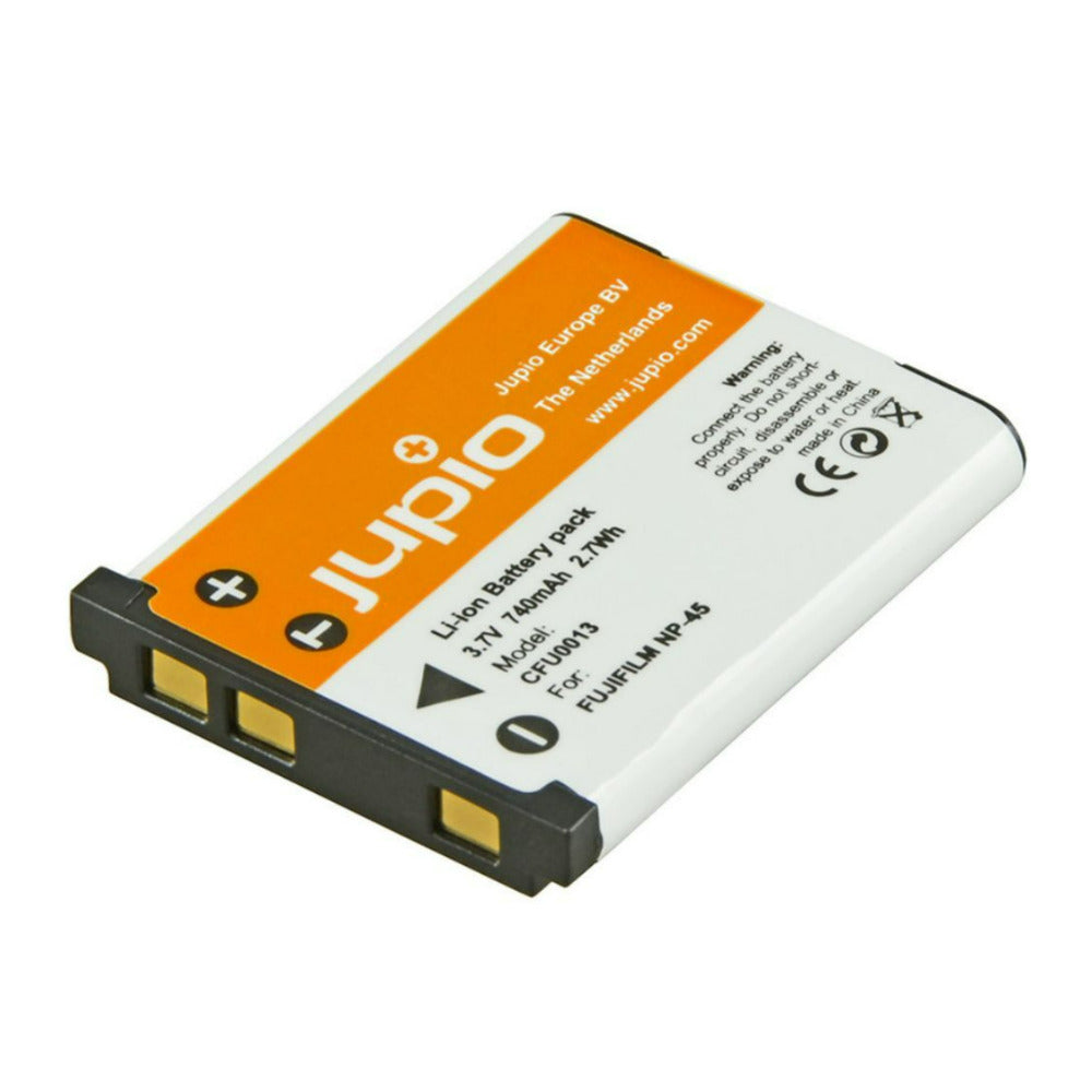 Jupio CFU0013 740mAh Li-Ion Battery for Fujifilm NP-45, NP45, NP-45S Cameras with Compact Design