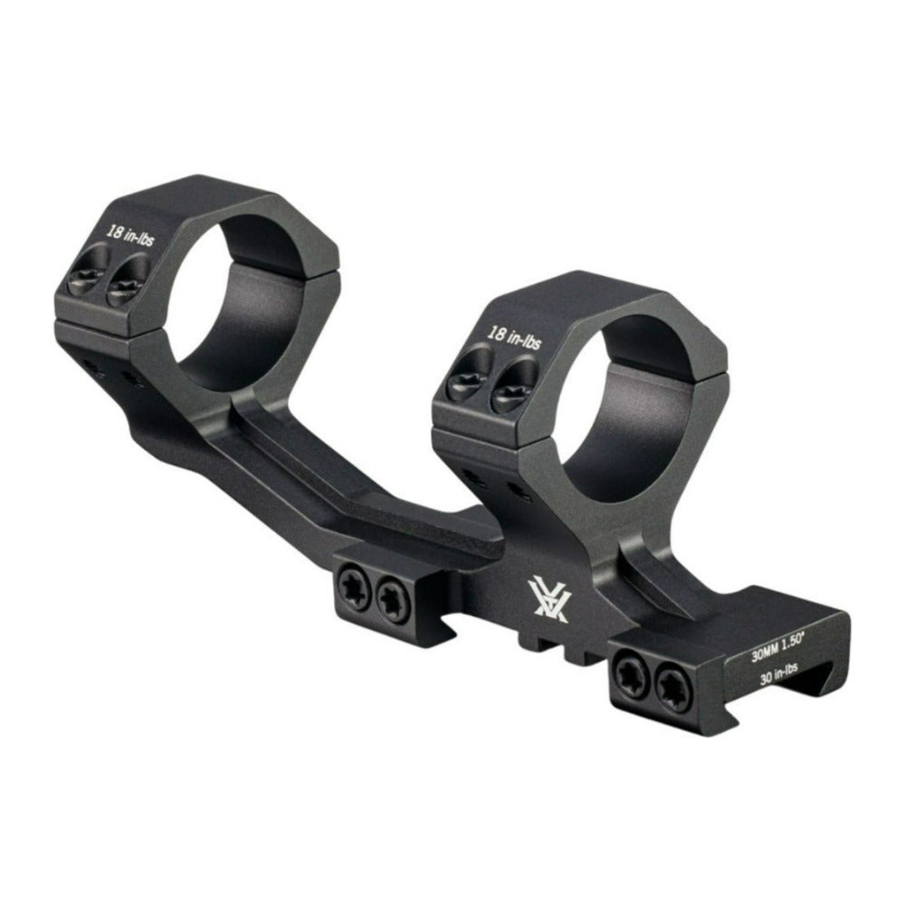 Vortex Sport Cantilever 30mm Picatinny Mount with 2-Inch Offset and 6061 Aluminum Body (Matte Black)