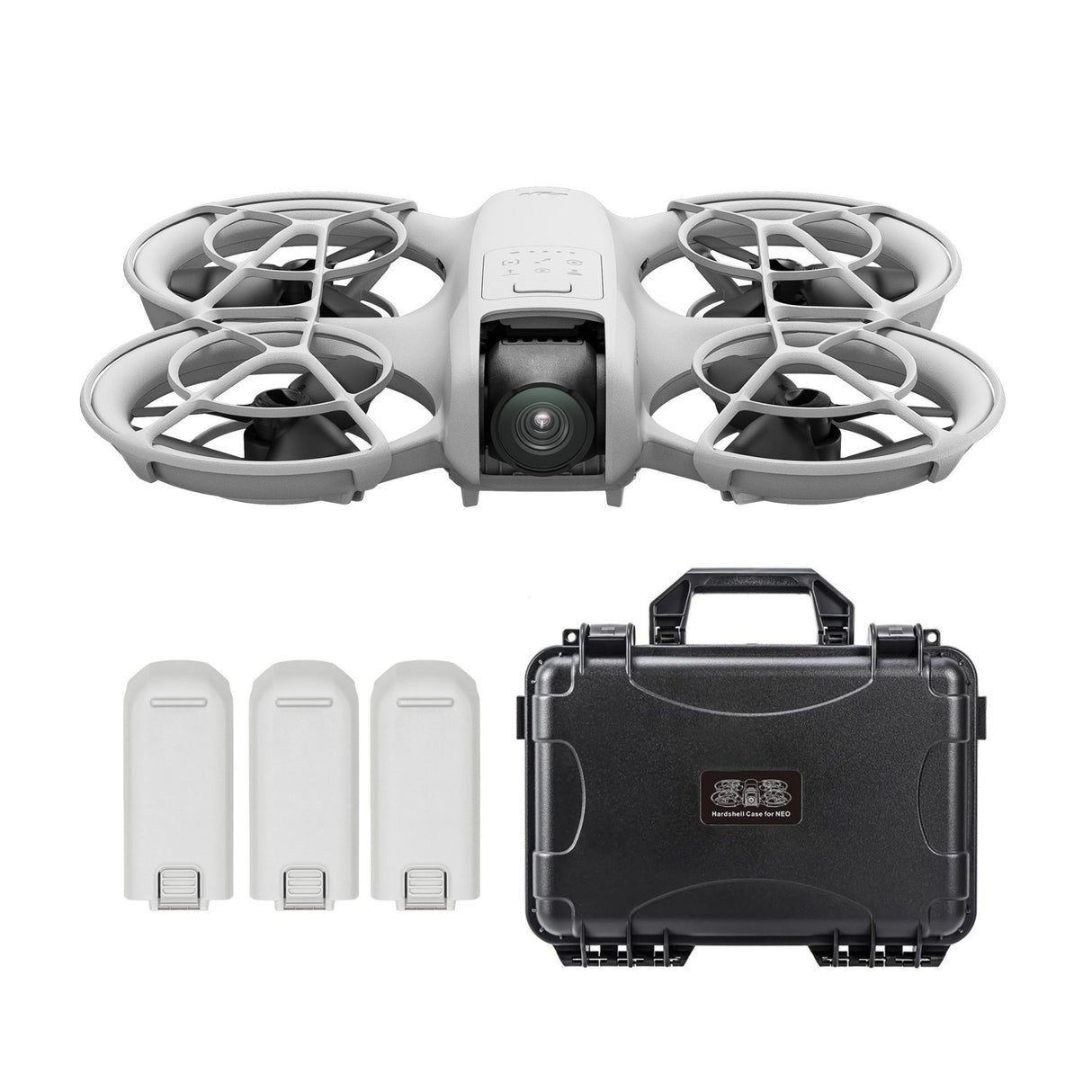 DJI Neo Palm Sized Lightweight Drone with Two Extra Intelligent Flight Batteries and Hard Case