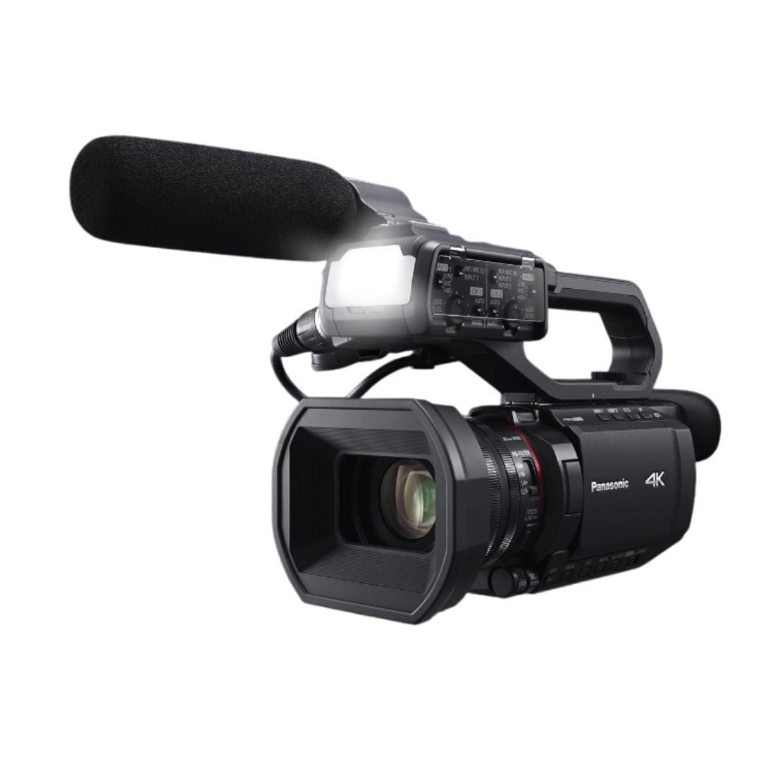Panasonic X2100 4K 60p Portable Director's Camcorder with Two 128GB V60 UHS-II SD Card