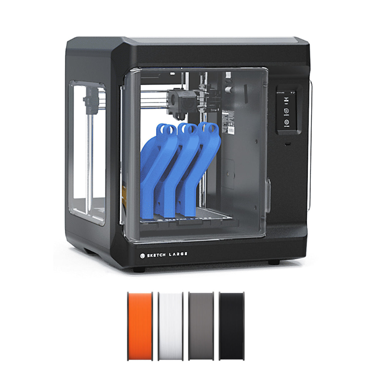 MakerBot Sketch 3D Printer (Black, Large) with Tough PLA Filament for Sketch 4 Pack Bundle