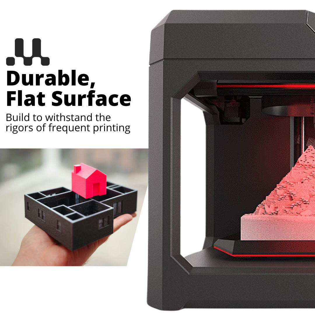 MakerBot Replicator Plus Flex Build Plate Kit (Black) with Grip Surface Sheet Bundle