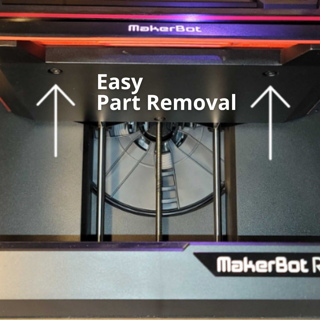 MakerBot Replicator Plus Flex Build Plate Kit (Black) with Grip Surface Sheet Bundle