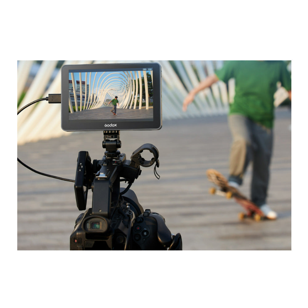 Godox GM7S 7-Inch 1920 x 1200 4K HDMI Ultra-Bright HD Touchscreen On-Camera Monitor (Black)