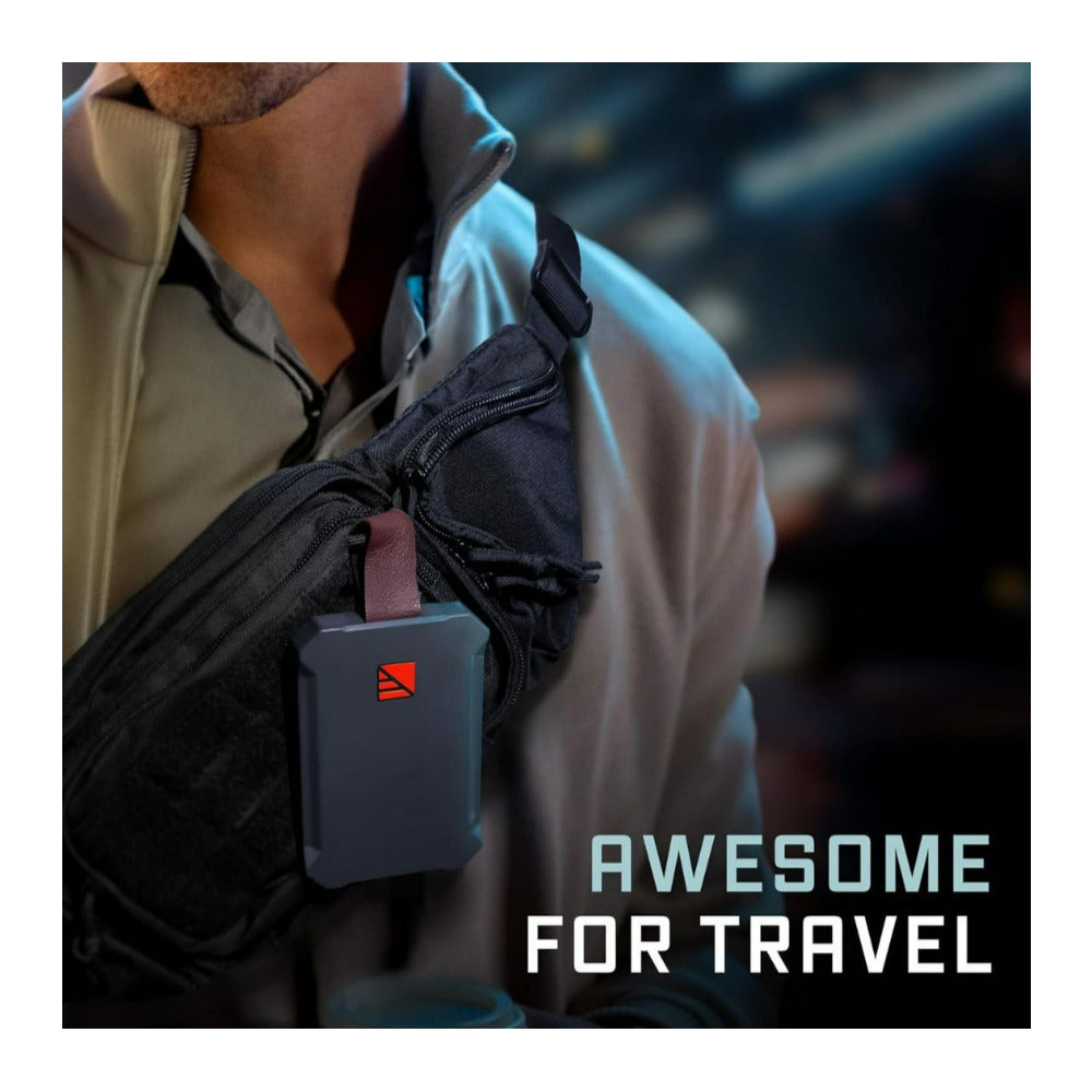 Poseidon Nano 3000mAh Wireless Charger with Portable Construction and Built-In Mavrik Tech (Black)