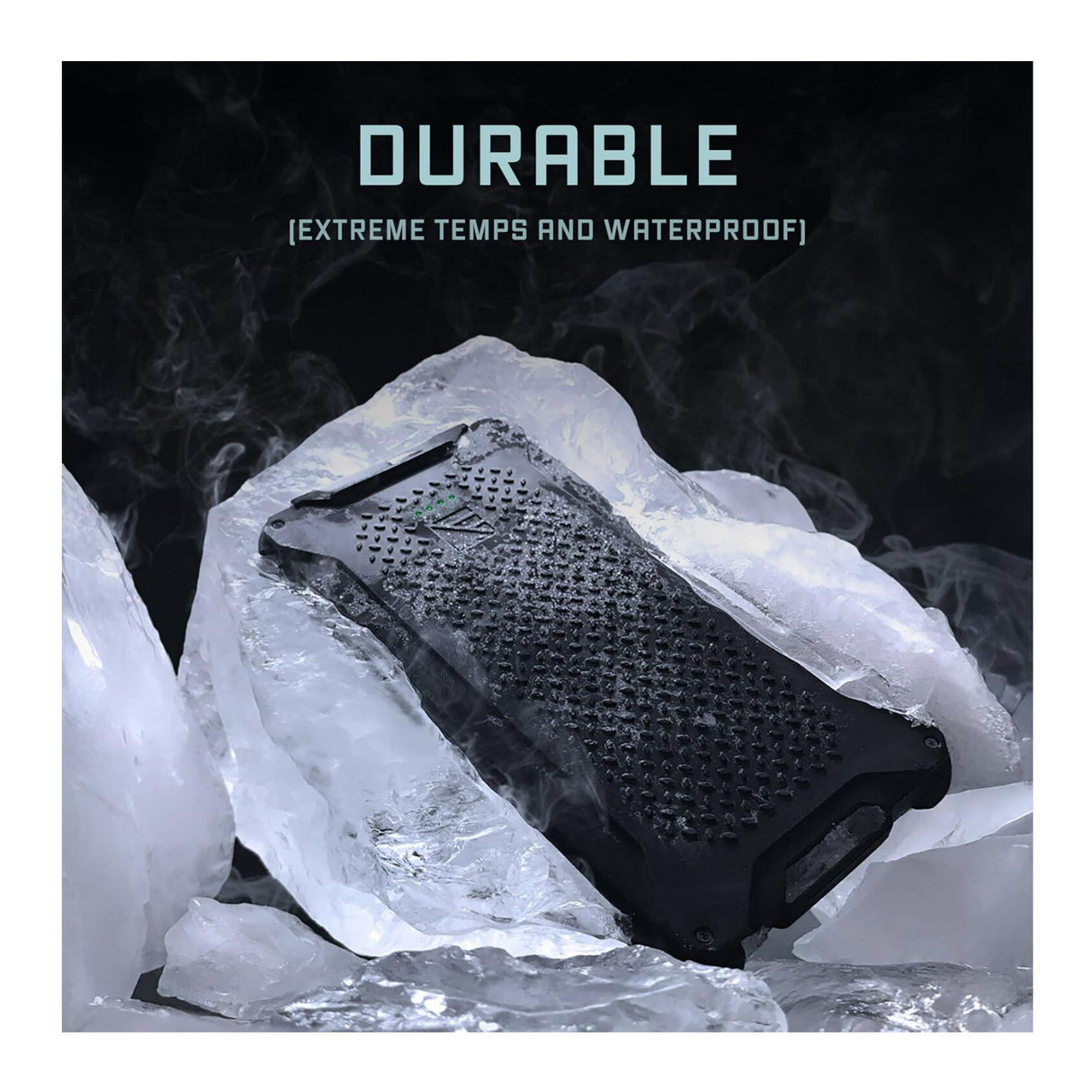 Dark Energy Poseidon Pro Indestructible Charger with 10,200mAh Power Capacity (Black)