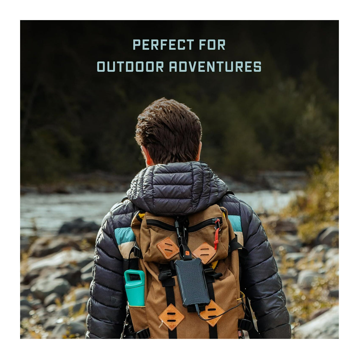 Dark Energy Poseidon Pro Indestructible Charger with 10,200mAh Power Capacity (Black)