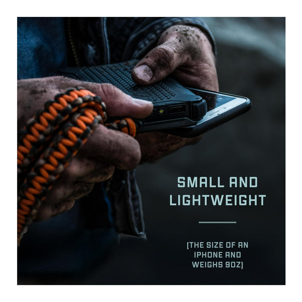 Dark Energy Poseidon Pro Indestructible Charger with 10,200mAh Power Capacity (Black)