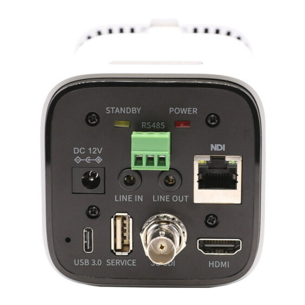 PTZOptics Studio 4K Camera with 20x Zoom, NDI HX2 Connectivity, and 16x Digital Zoom (White)