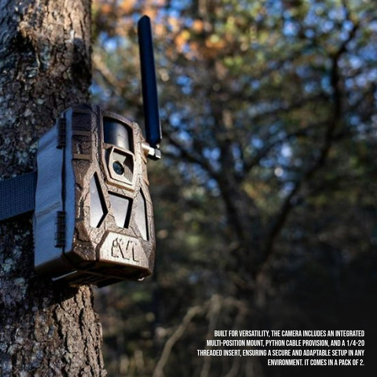 Muddy Matrix 2.0 Dual Network Cellular Camera (Brown, 2-Pack) with 2 x 32GB Memory Card Bundle