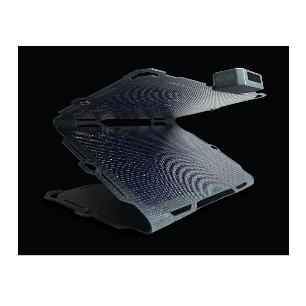 Dark Energy Spectre 18W Gray Solar Panel with Foldable Design Bundle