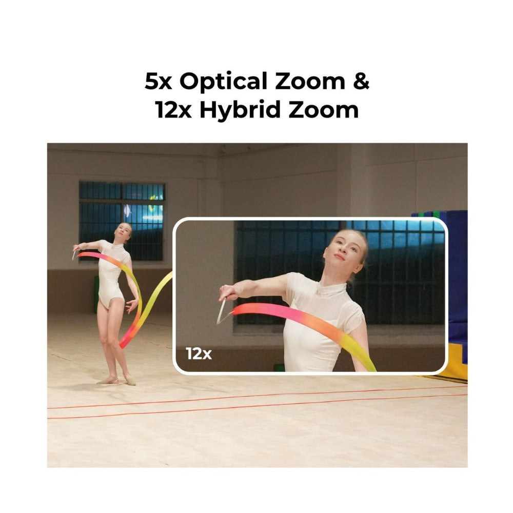 OBSBOT Tail 2 PTZR 4K Live Production Camera with AI Tracking 2.0 and 5x Optical Zoom (Black)