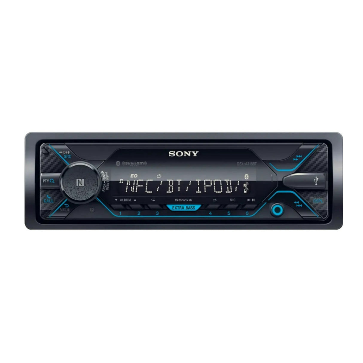 Sony DSXA415BT Media Receiver with Bluetooth, NFC Technology, Built-In 4 x 55W Amp and Voice Control