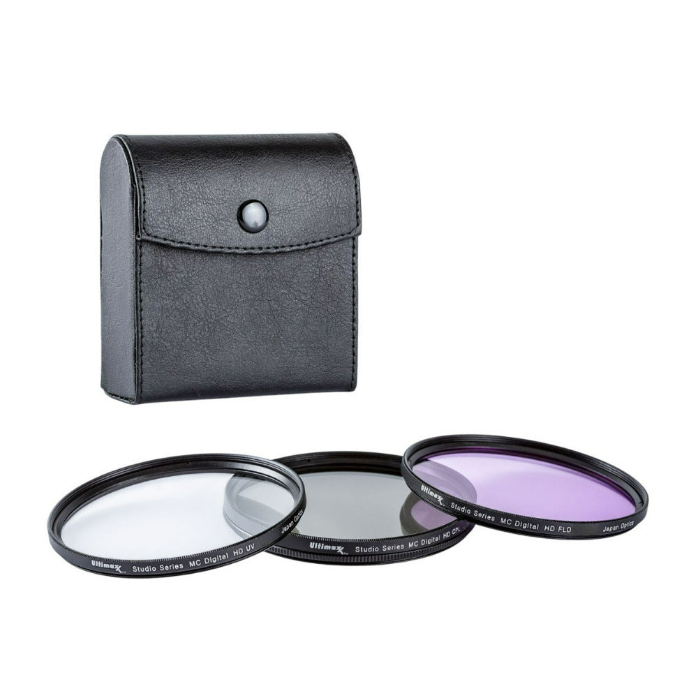Ultimaxx Professional 52mm 3-Piece Multi-Coated Filter Set for Digital and Video Cameras
