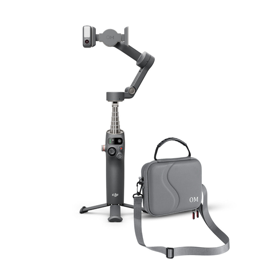 DJI Osmo Mobile 7P Gimbal with Multifunctional Module and 7th Gen Stabilization and Case Bundle