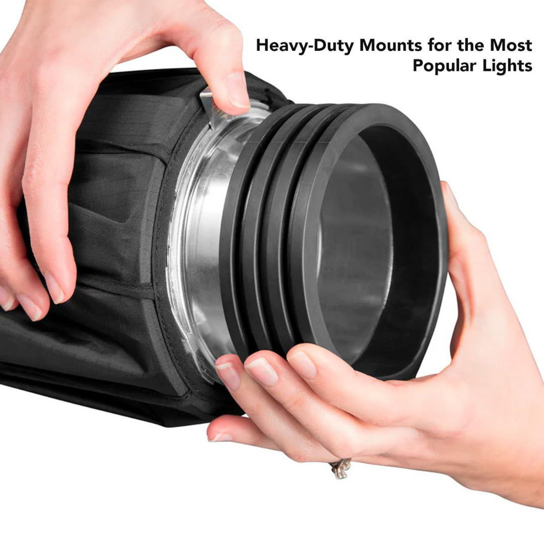 Westcott Rapid Box Collapsible Switch Modifier Softbox with Carry Case and Pro Light Mods Bundle