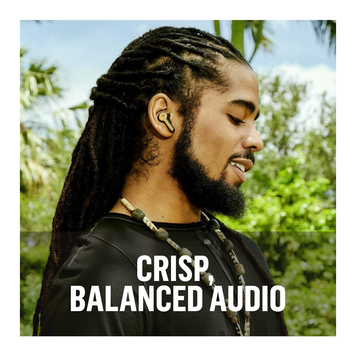 House of Marley Rebel True Wireless Earbuds with Call Noise Cancellation (Signature Black)