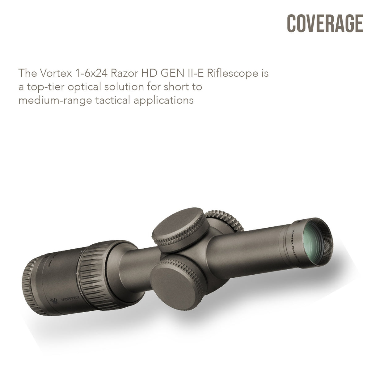 Vortex Razor HD Gen II-E 1-6x24 Riflescope (VMR-2 MRAD Reticle) with Sport Cantilever Mount Bundle