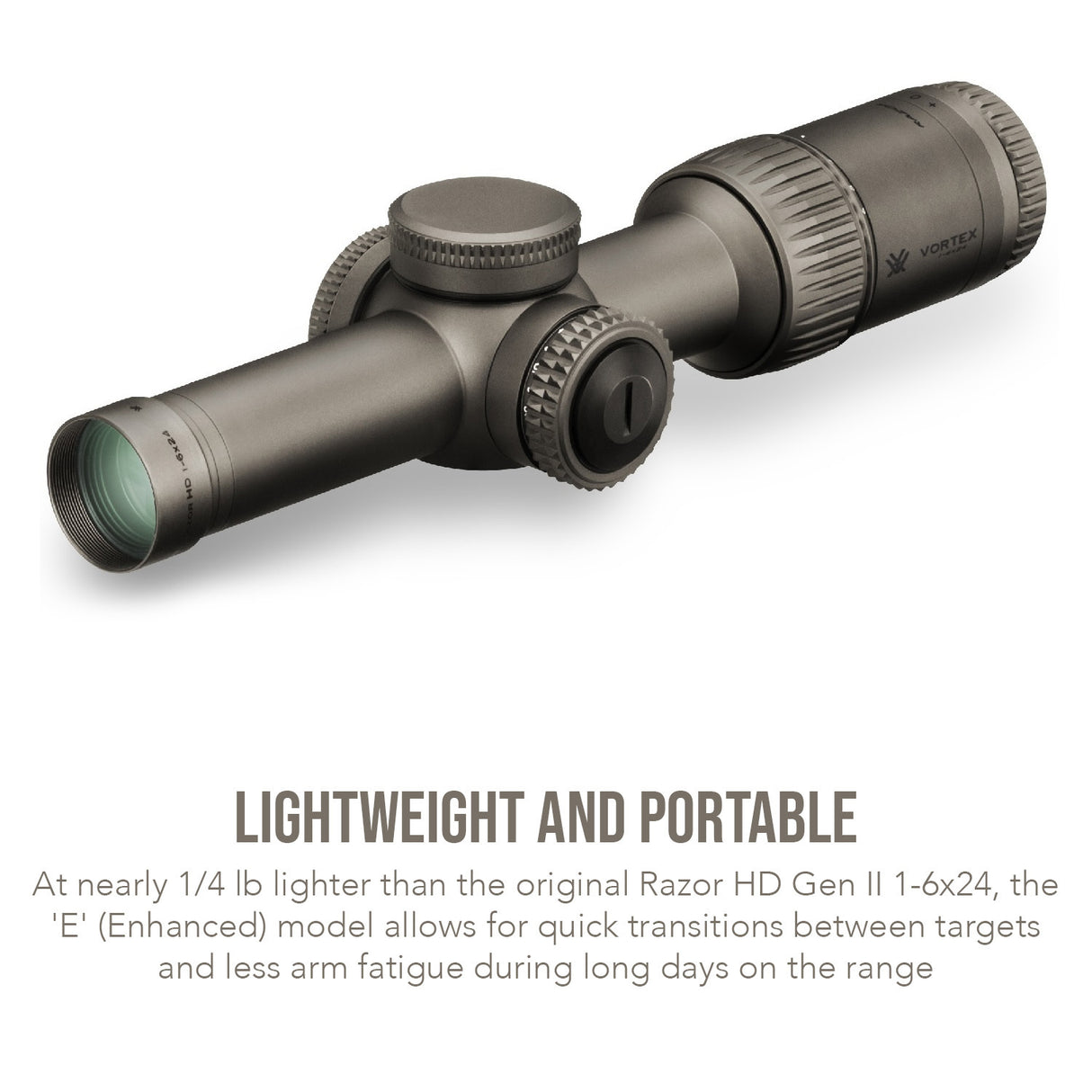 Vortex Razor HD Gen II-E 1-6x24 Riflescope (VMR-2 MRAD Reticle) with Sport Cantilever Mount Bundle