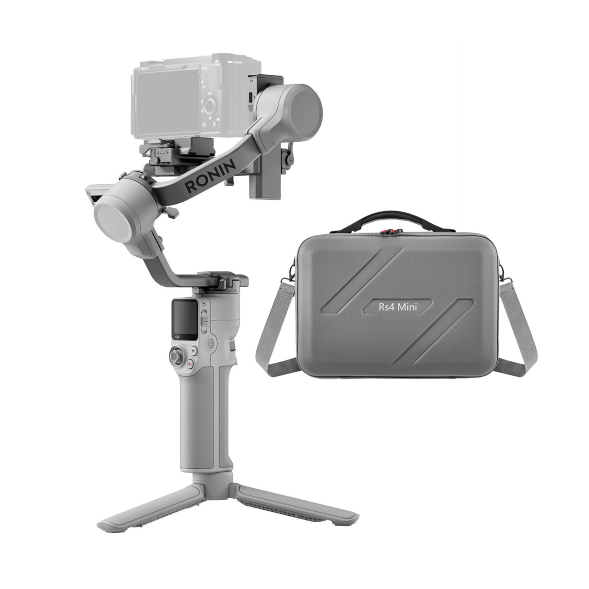 DJI RS 4 Mini Gimbal Stabilizer for Cameras with Auto Axis Lock with Carrying Case for DJI RS 4 Mini