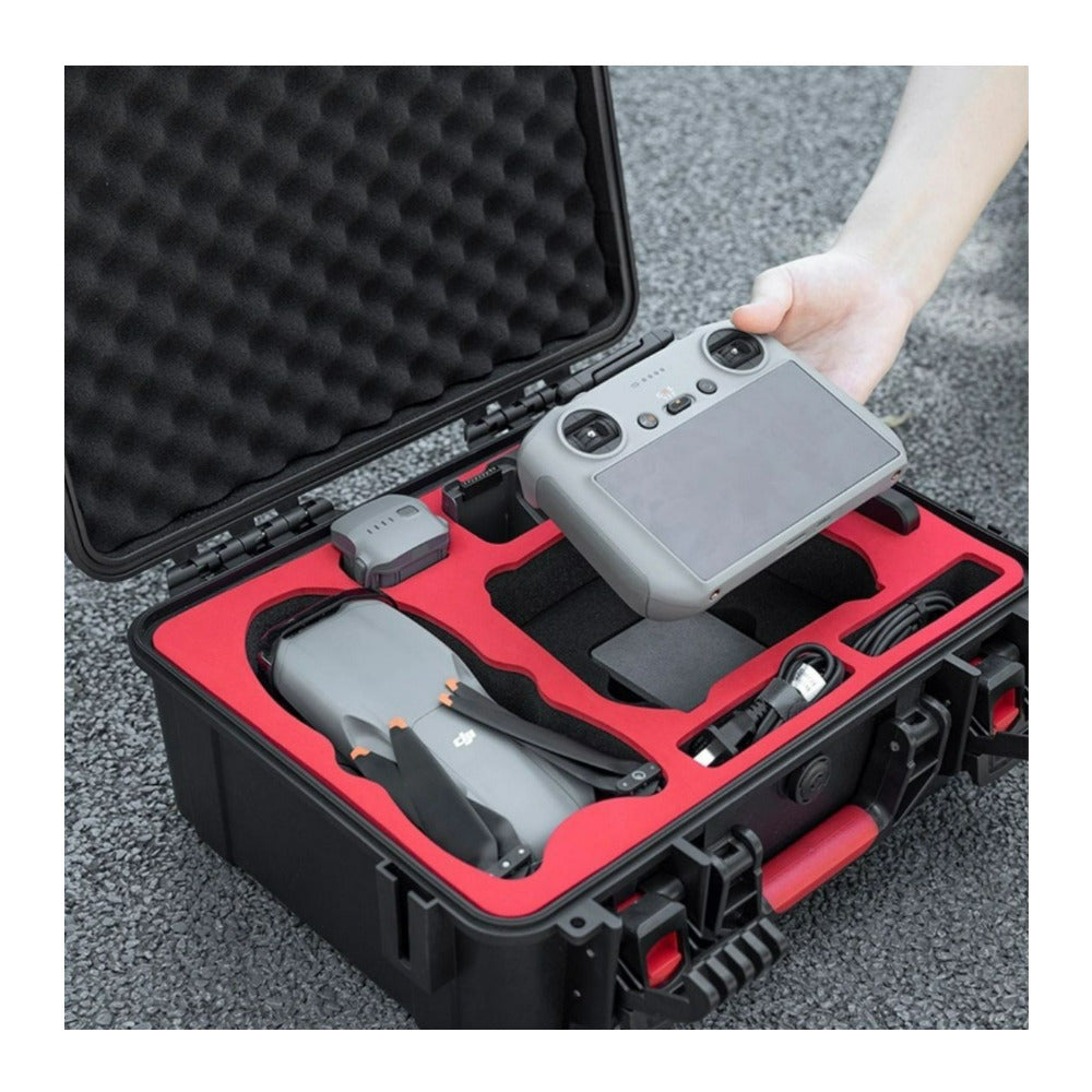 STARTRC Waterproof Carrying Case for DJI Air 3S Fly More Combo with Custom-Fit Compartments (Black)