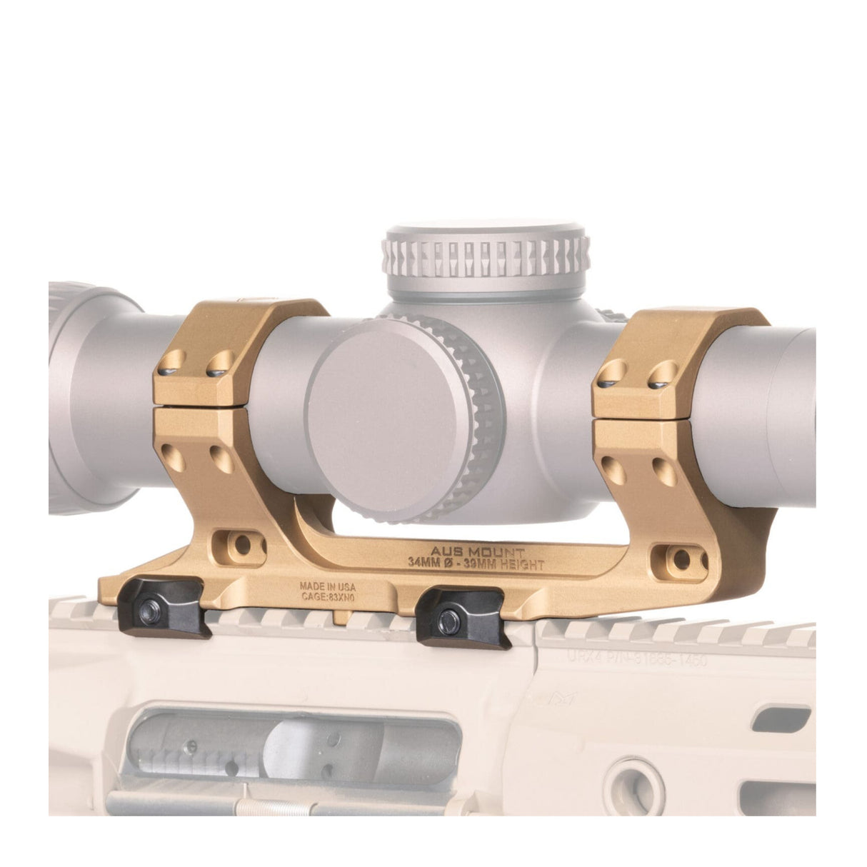 Reptilia AUS Mount 34mm Diameter, 39mm Height (Flat Dark Earth Anodized)