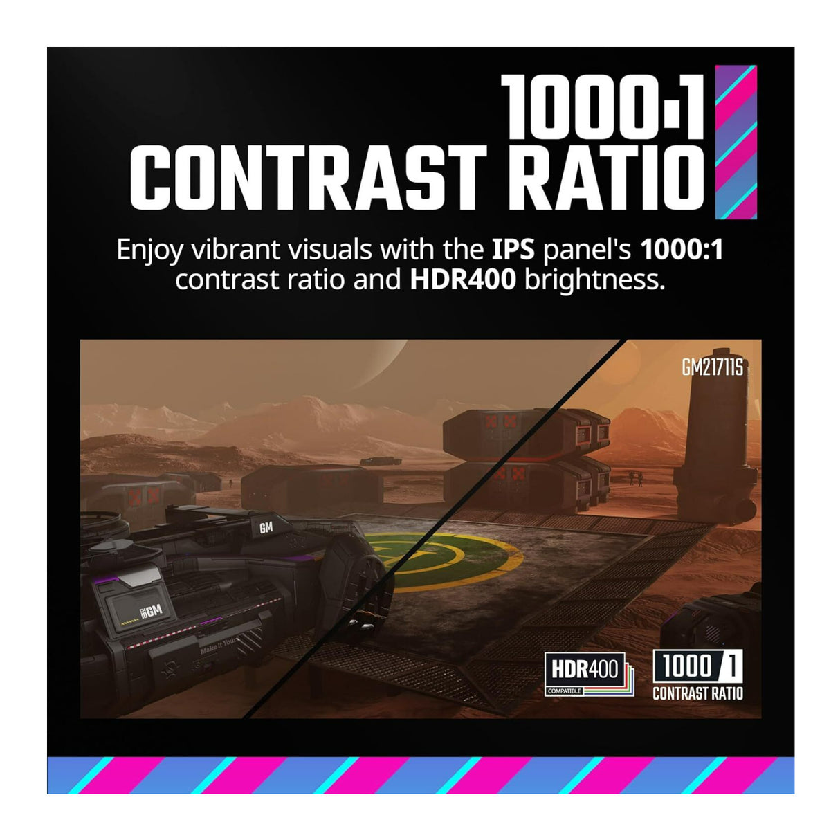 Cooler Master GM2711S 27-Inch QHD 2560x1440 Ultra-Speed IPS Flat Series Gaming Monitor