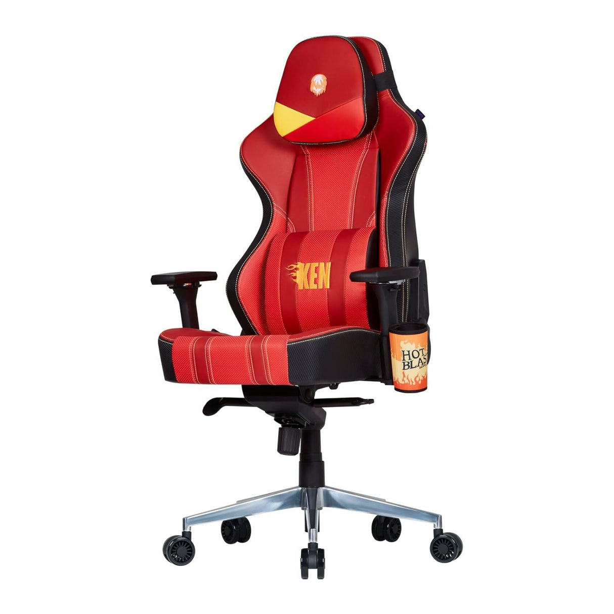 Cooler Master Caliber X2 Street Fighter 6 Ken Edition 180-Degree Full-Reclining Gaming Chair (Red)