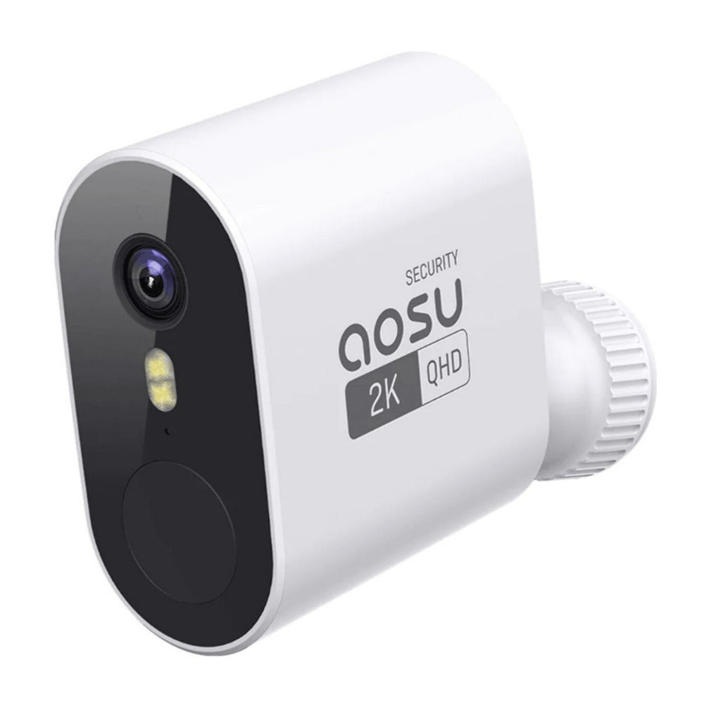 AOSU Security WirelessCam System Pro 2-Cam Kit with 2K Resolution and 32GB Memory (White)
