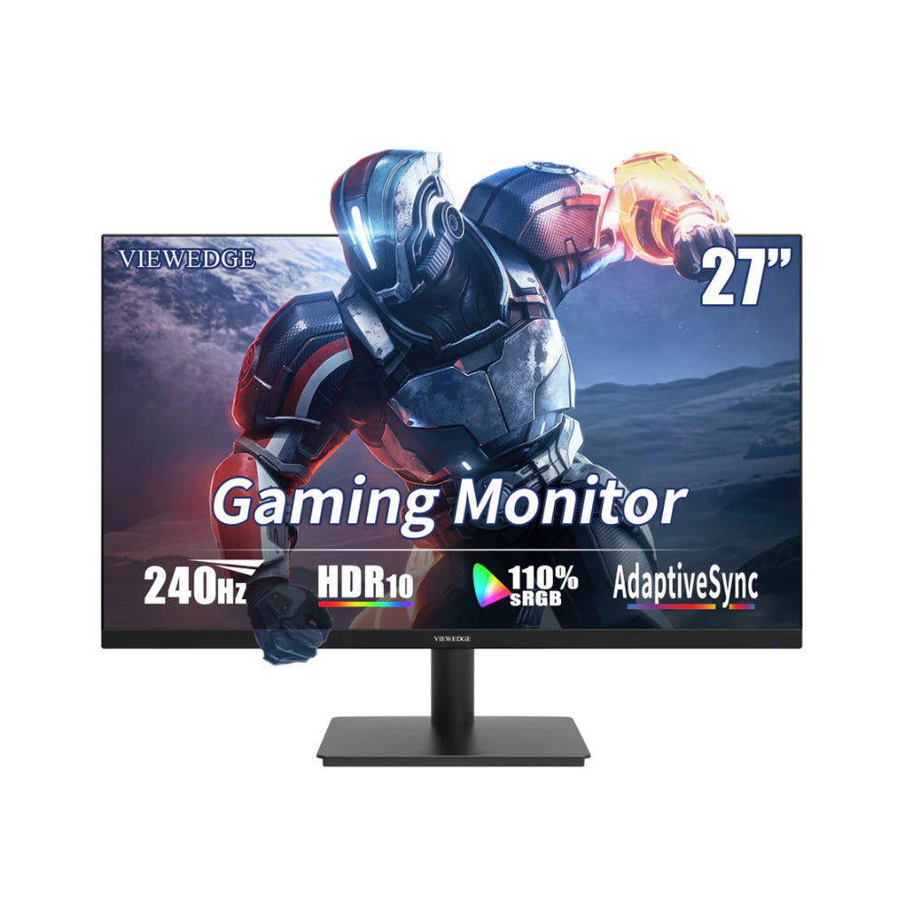 Viewedge 27 Inch Gaming Monitor - 240Hz FHD IPS Display (Black)