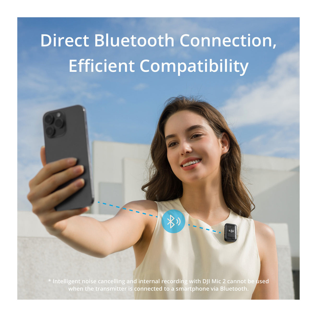 DJI Osmo Action Multifunctional Charging Handle with DJI Mic 2 (1 TX, Shadow Black) Bundle