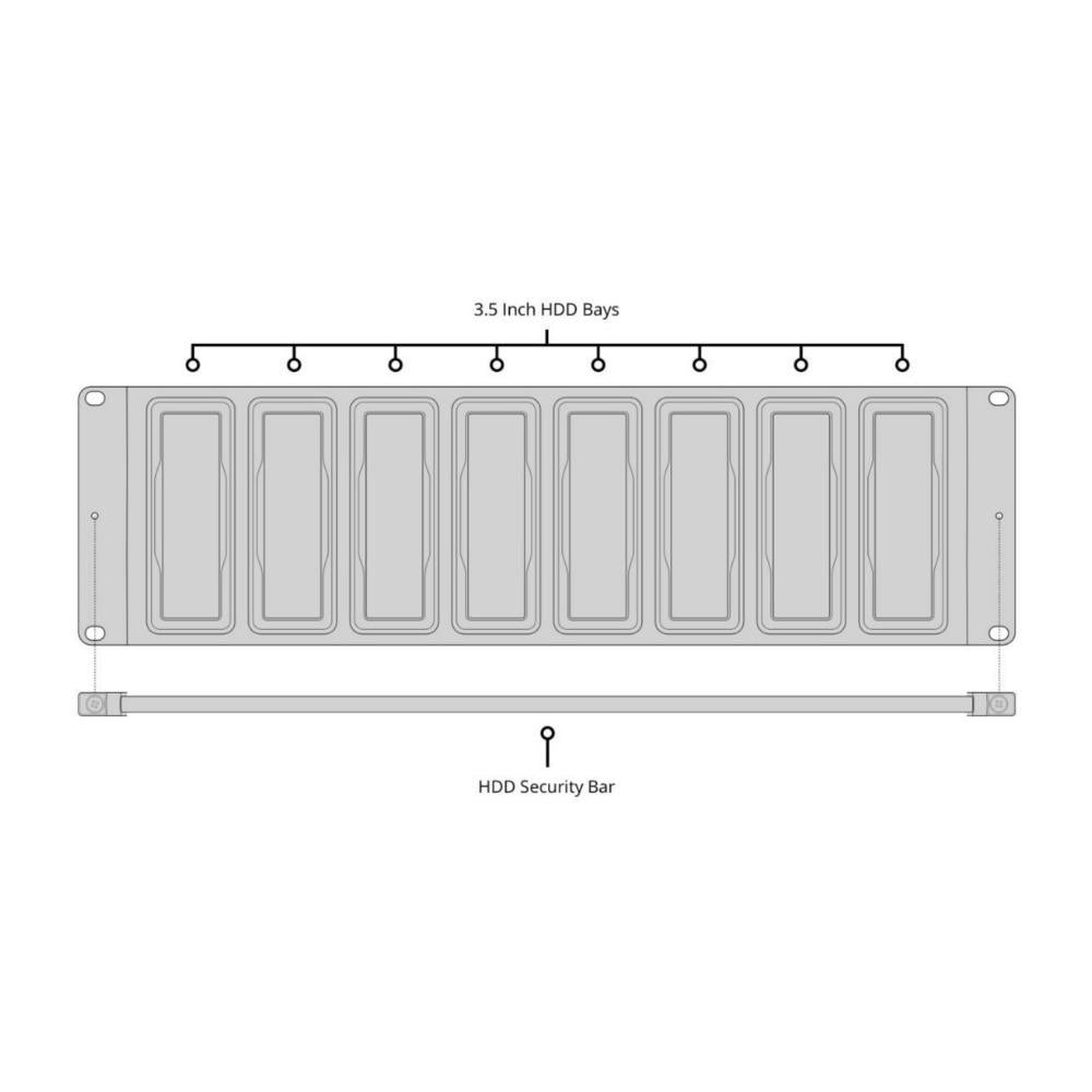 Blackmagic Design Cloud Backup 8 Rack Mount Design Hard Disk Dock with 10G Ethernet