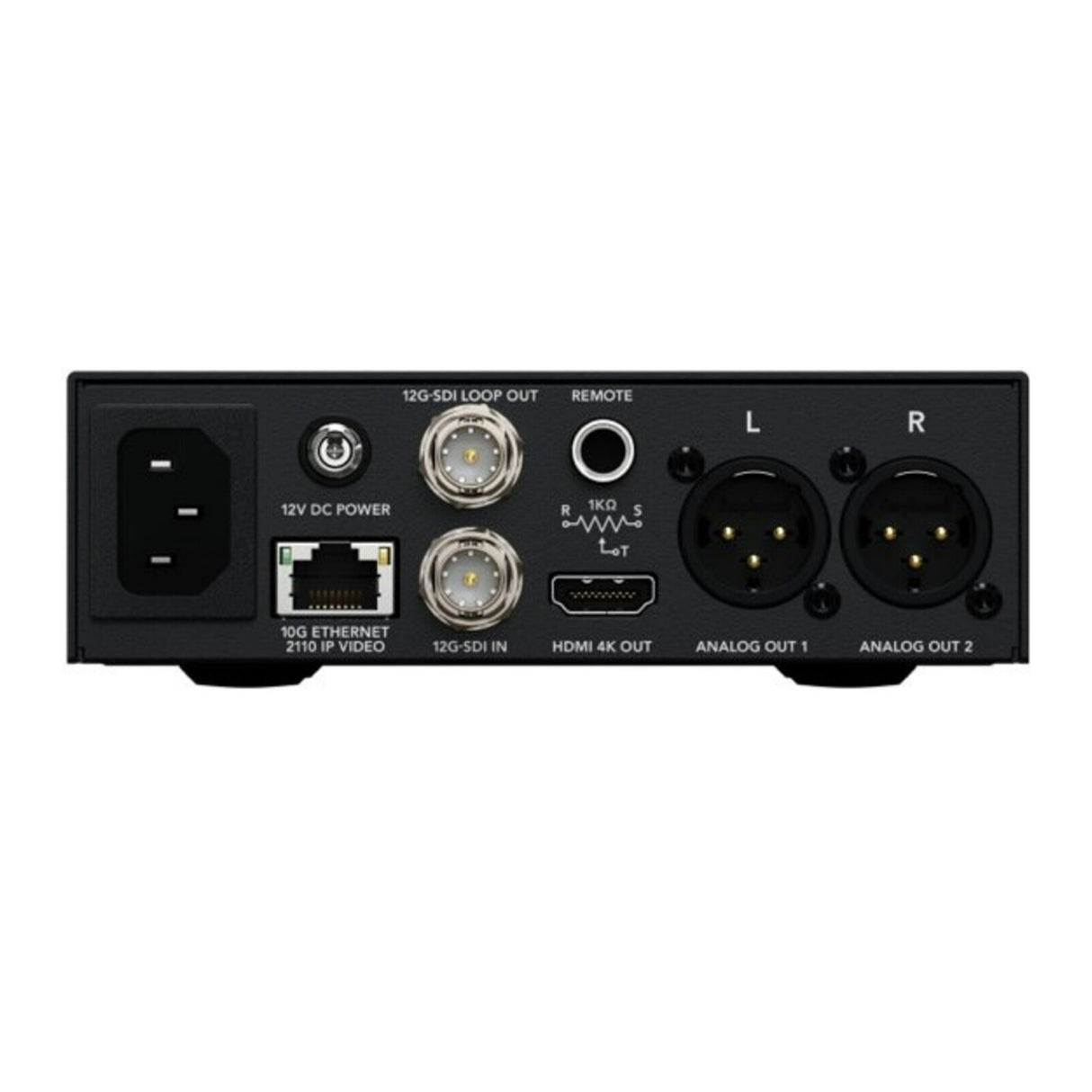 Blackmagic Design 2110 IP UHD 4K UpDownCross 12G Converter with USB Port and LCD Display (Black)