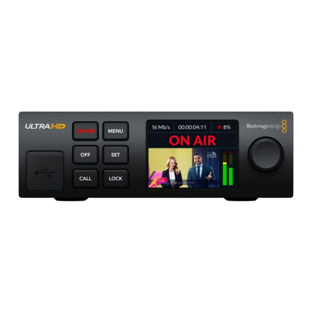 Blackmagic Design Streaming Encoder 4K with 16 Channels Embedded Audio and Webcam Output (Black)