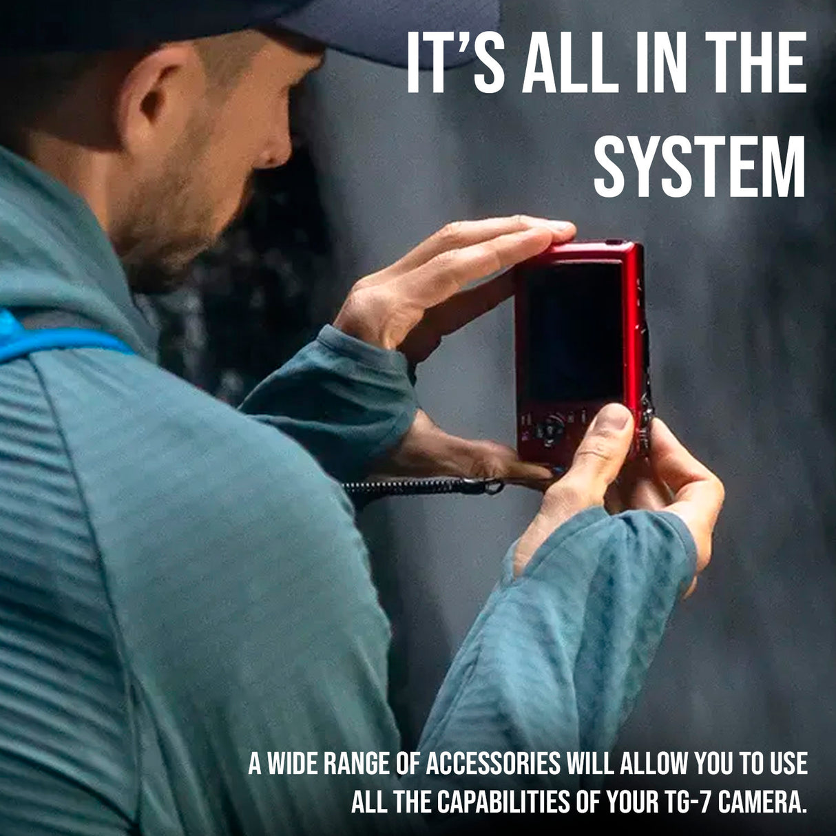 Olympus Tough TG 7 12 MP Red Digital Camera with F2.0 Lens Bundle