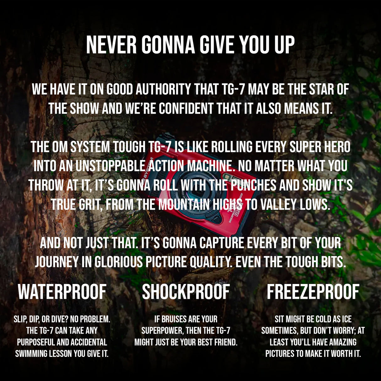 Olympus Tough TG 7 12 MP Red Digital Camera with F2.0 Lens Bundle