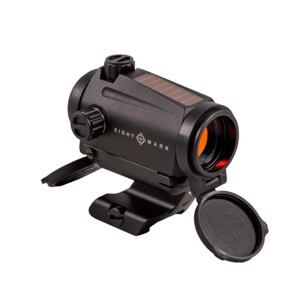 Sightmark MTS Mini Solar Red Dot Sight Dual Power 22mm Lens 3 MOA Reticle (Black)