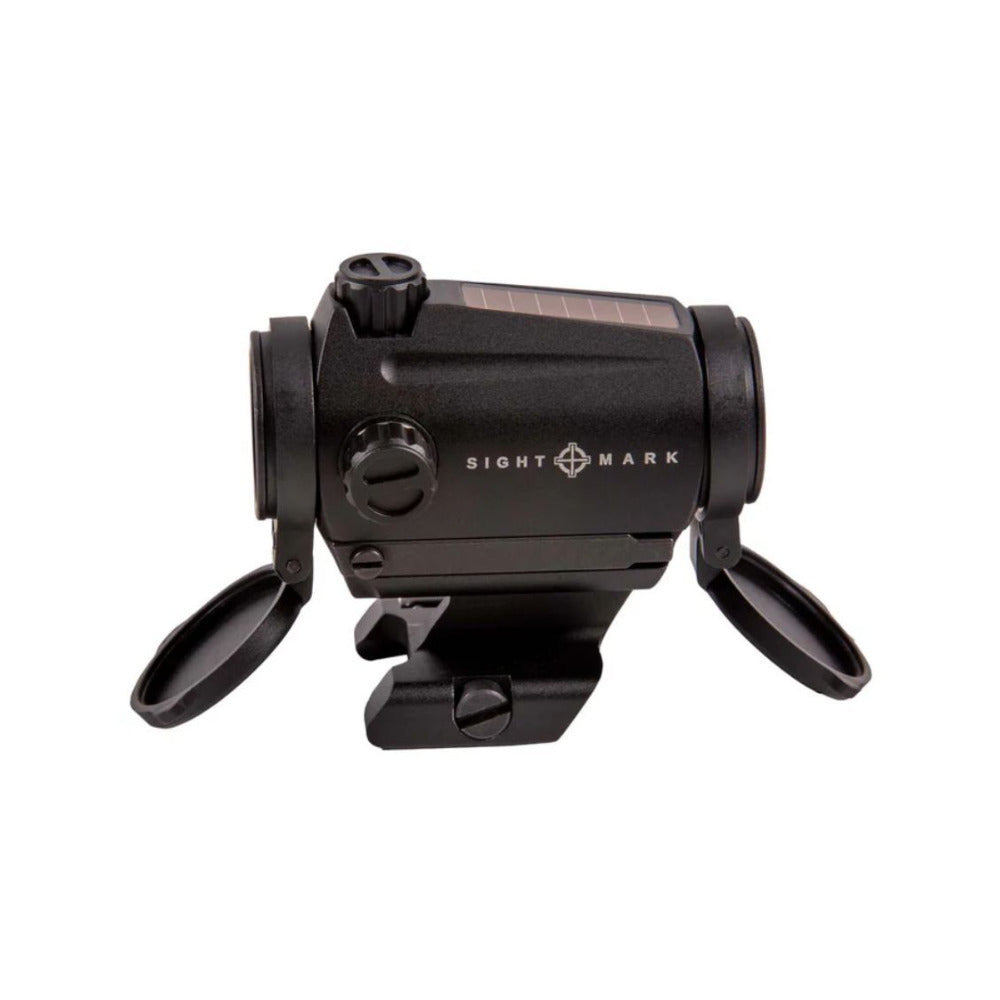 Sightmark MTS Mini Solar Red Dot Sight Dual Power 22mm Lens 3 MOA Reticle (Black)