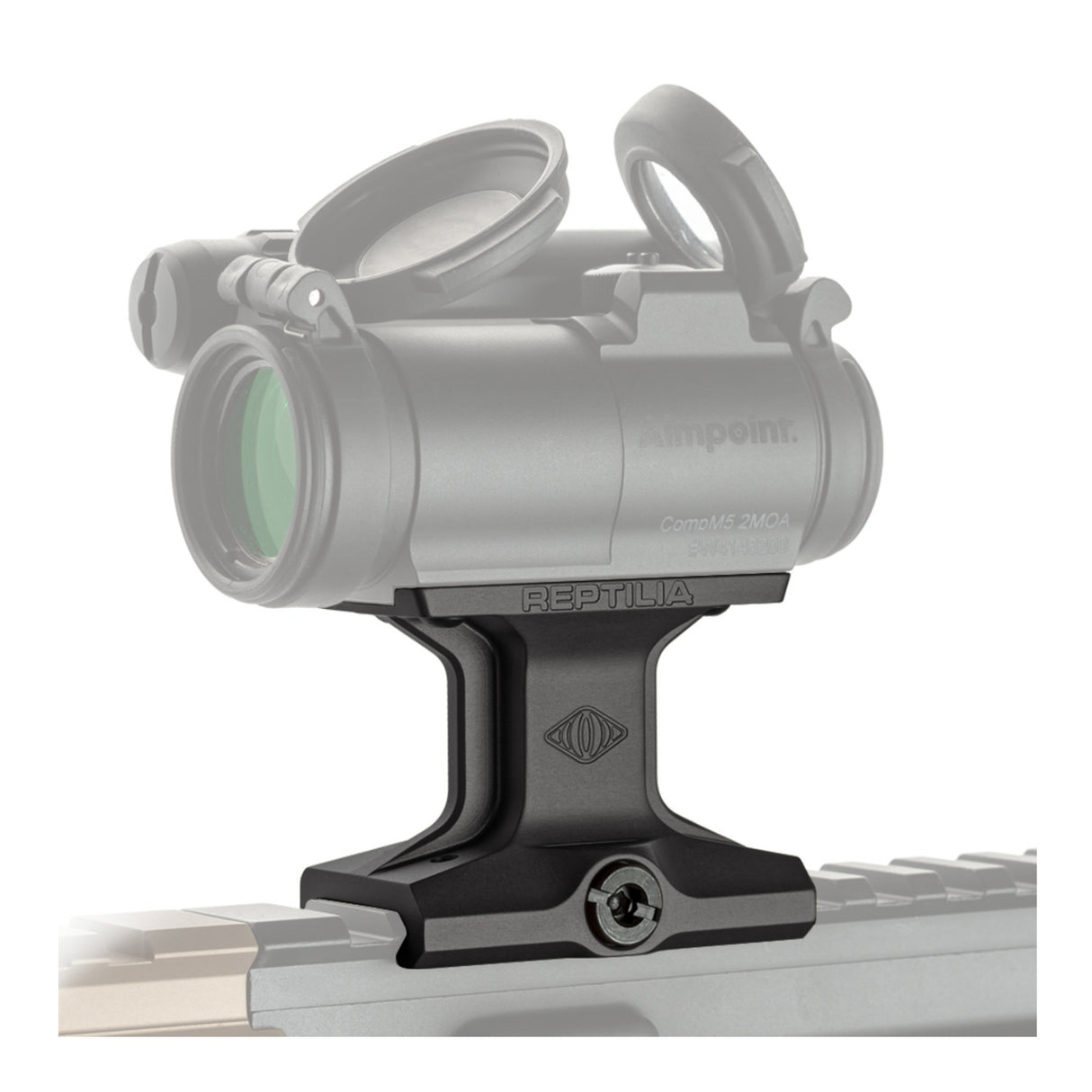 Reptilia DOT Mount 1.93-inch for Aimpoint Micro with Ultra-Light Snag-Free Precision Mount (Black)