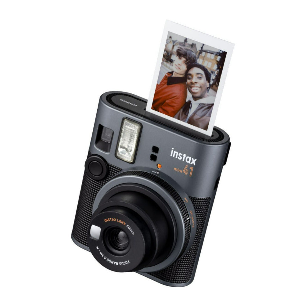 Fujifilm instax mini 41 Camera with Built-In Selfie Mirror and Automatic Exposure Control (Black)