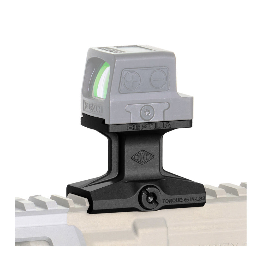 Reptilia DOT Mount 1.93-Inch Height Optic Mount for Holosun 509T - Spring-Loaded Clamp (Black)