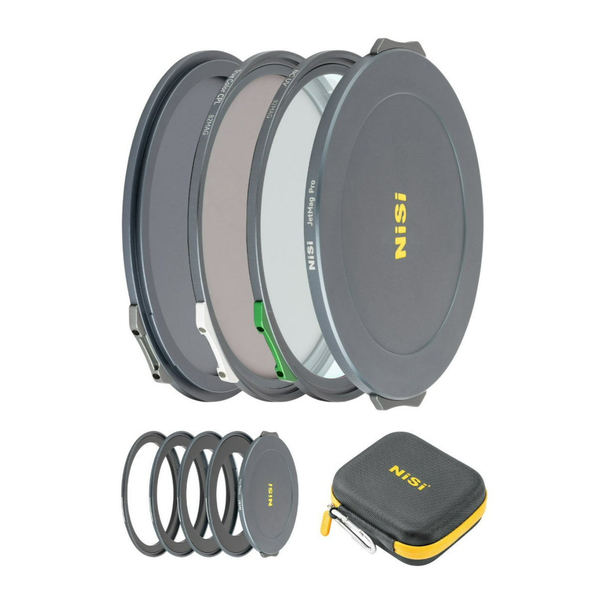 NiSi JetMag Pro Night 82MAG Magnetic Filter Kit with Adapters, Front and Back Caps, and Carry Case