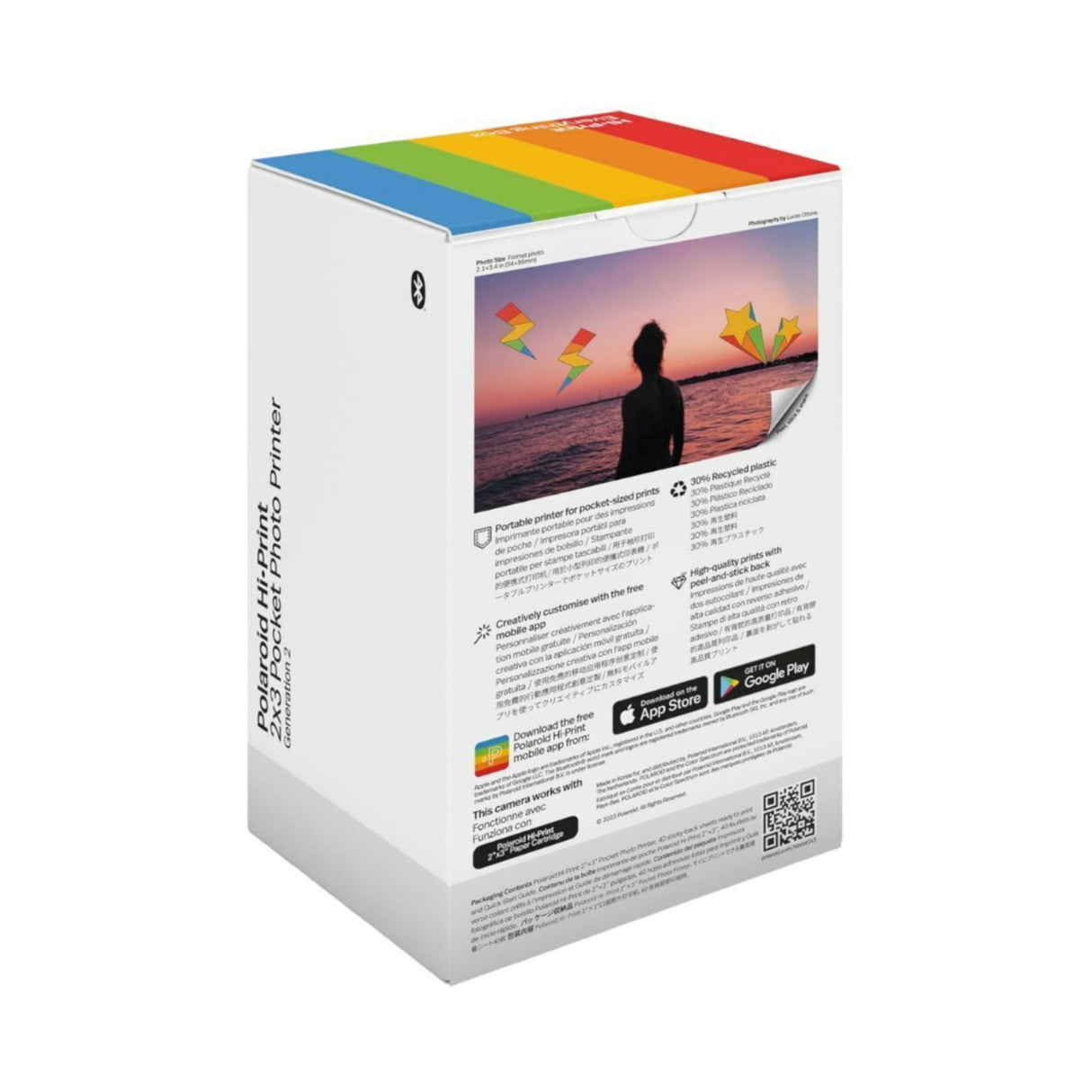 Polaroid Hi-Print Everything Box Gen 2 (Black) Bundle with Focus Camera Film Kit for Polaroid